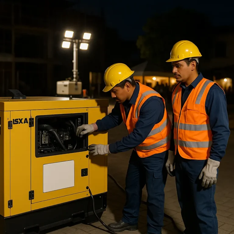 alquiler de generador eléctrico Axotla, Álvaro Obregón CDMX en obra y evento | EXESA