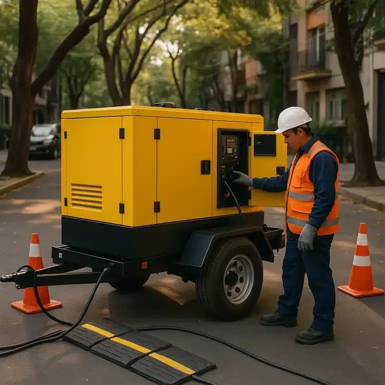 alquiler de generador eléctrico en Condesa CDMX equipo en sitio | EXESA