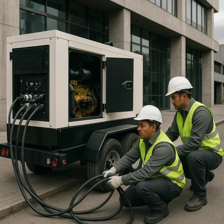 Alquiler de generador eléctrico en Narvarte Poniente, Benito Juárez, equipo en sitio | EXESA