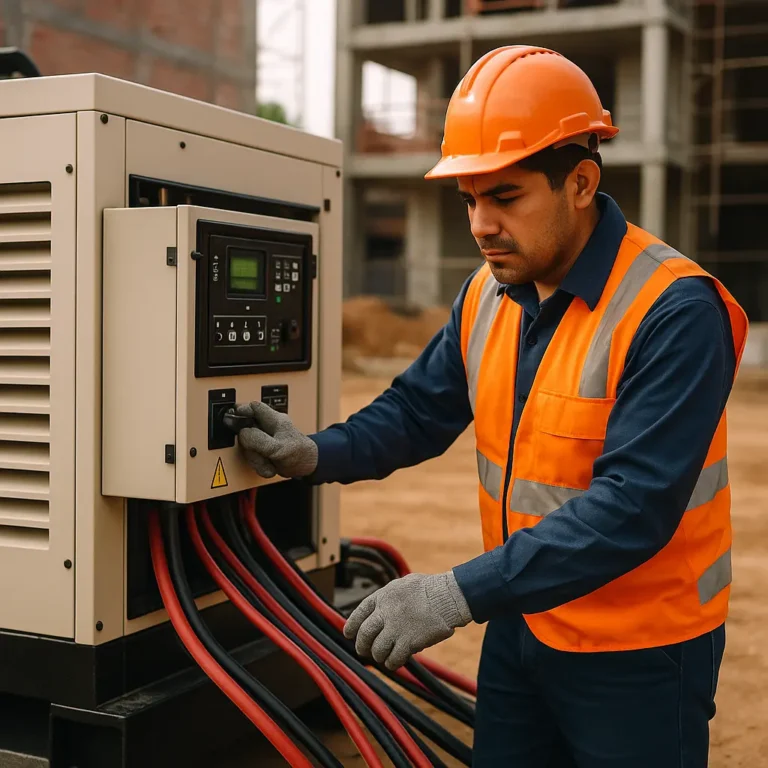 alquiler de generador eléctrico en Campo 1, Cuautitlán Izcalli, instalación en obra | EXESA