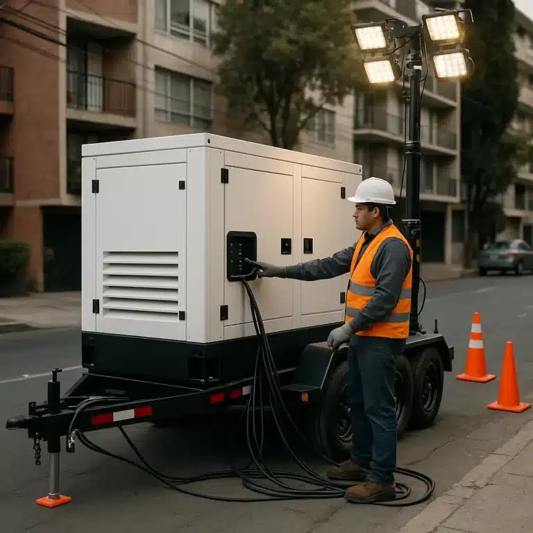 alquiler de generador eléctrico Del Valle Norte Benito Juárez planta de emergencia en operación | EXESA