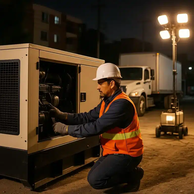 alquiler de generador eléctrico en Santa Anita Iztacalco CDMX equipo en obra | EXESA