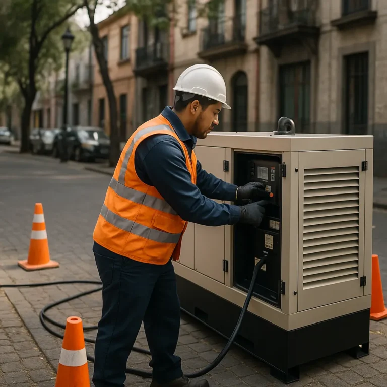 alquiler de generador eléctrico en Santa María la Ribera, Cuauhtémoc – equipo diésel silencioso | EXESA