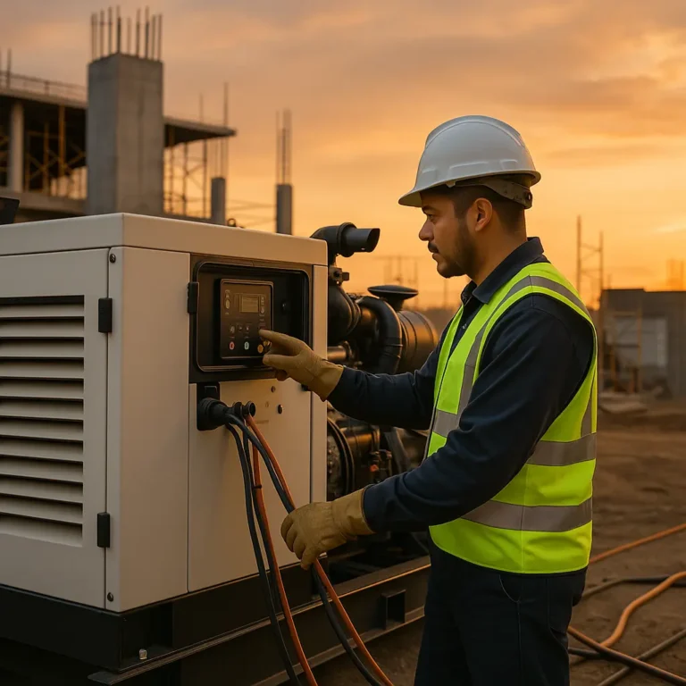 alquiler de generador eléctrico en Tultitlán Lomas de San Francisco Tepojaco en obra | EXESA